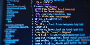 Computer screen displaying code and data visualizations, representing a new tech breakthrough.