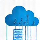 Icon representing cloud solutions and infrastructure