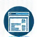 Icon representing web and mobile application development with a browser and smartphone